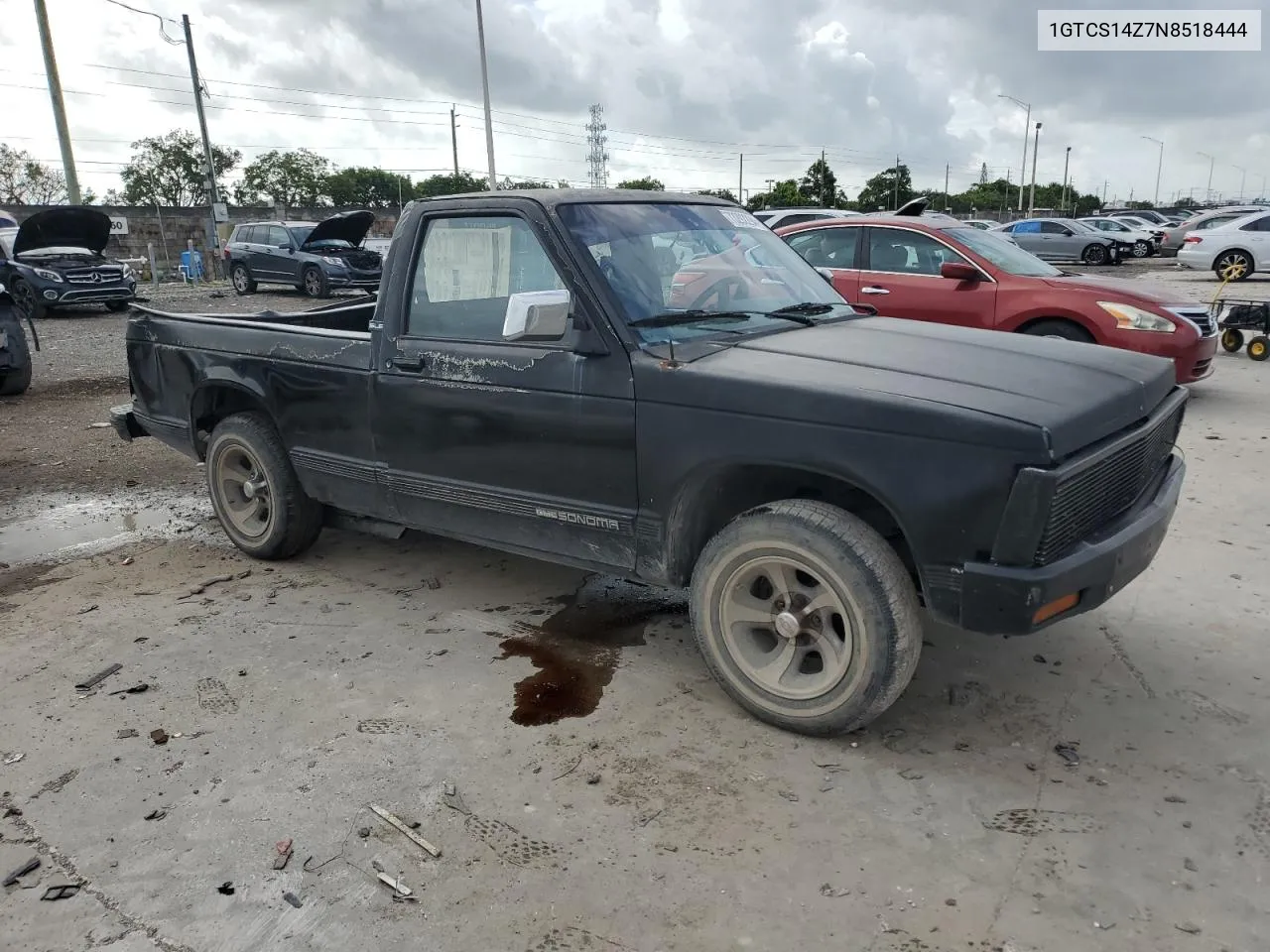 1992 GMC Sonoma VIN: 1GTCS14Z7N8518444 Lot: 73292294