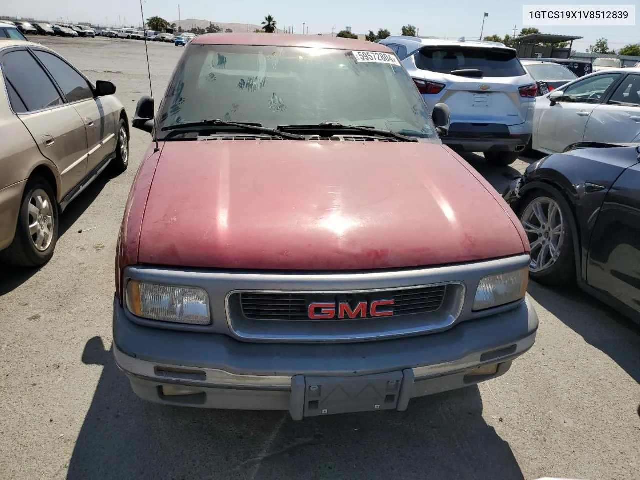 1997 GMC Sonoma VIN: 1GTCS19X1V8512839 Lot: 59572804