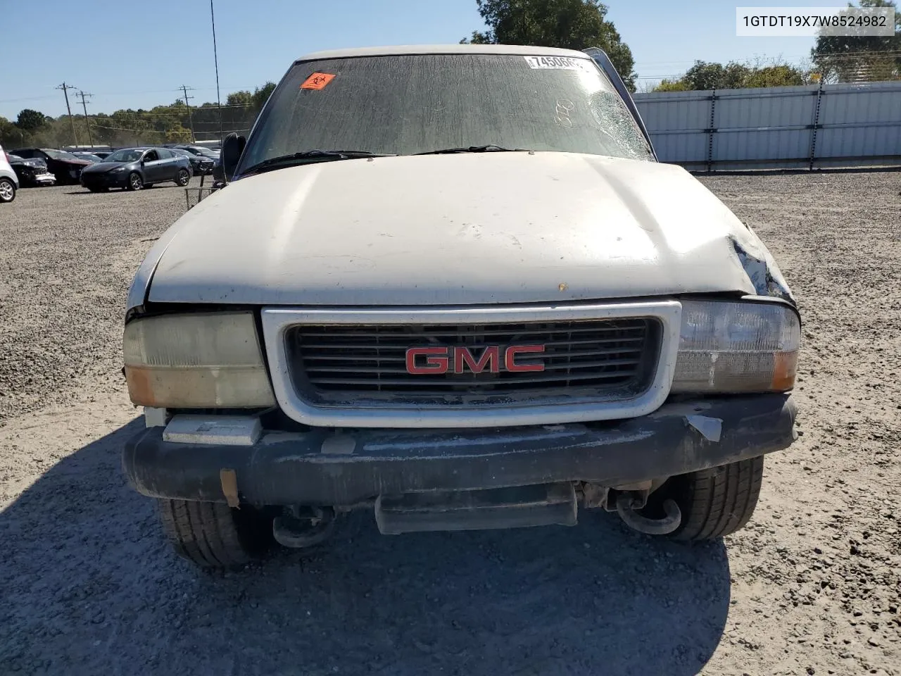 1998 GMC Sonoma VIN: 1GTDT19X7W8524982 Lot: 74506624