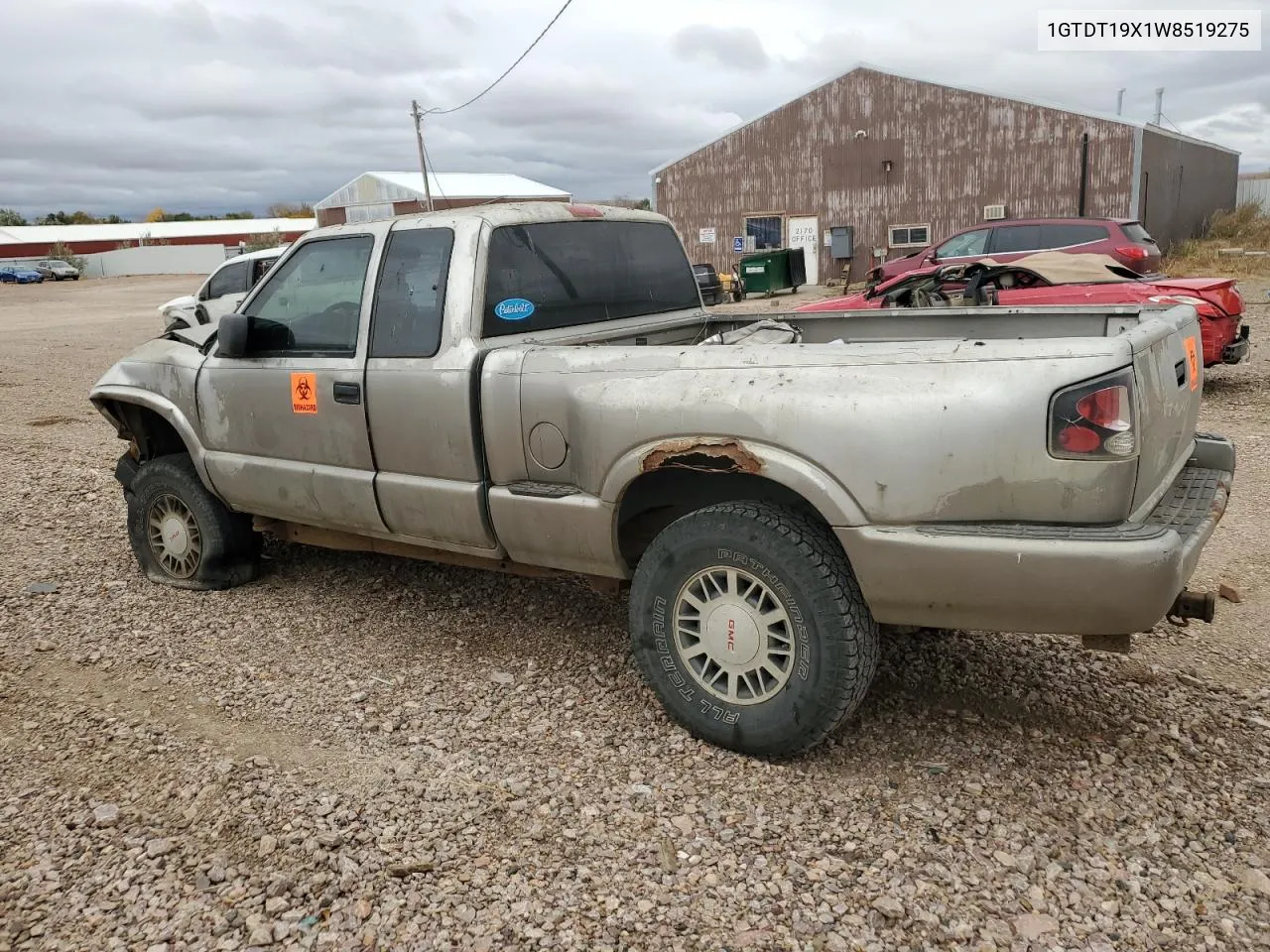 1998 GMC Sonoma VIN: 1GTDT19X1W8519275 Lot: 76233304