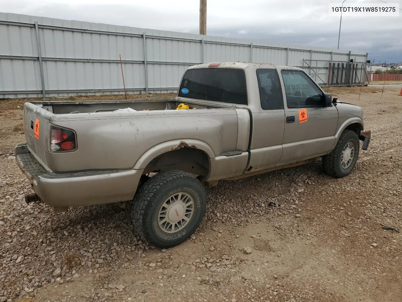 1998 GMC Sonoma VIN: 1GTDT19X1W8519275 Lot: 76233304