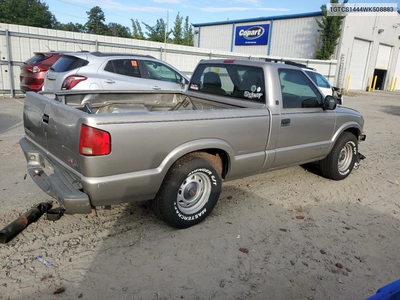 1998 GMC Sonoma VIN: 1GTCS1444WK508883 Lot: 76282634