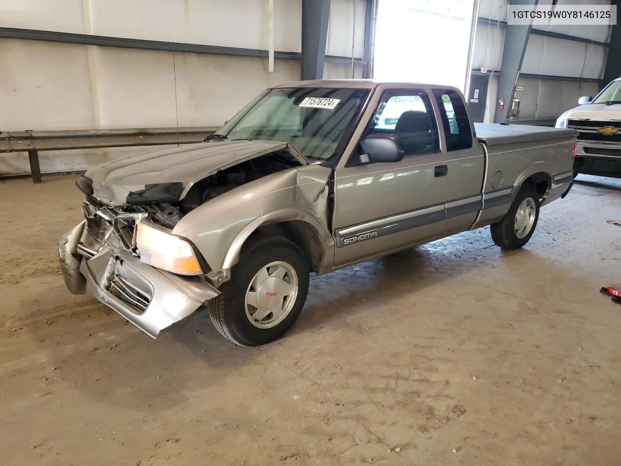 2000 GMC Sonoma VIN: 1GTCS19W0Y8146125 Lot: 71576724