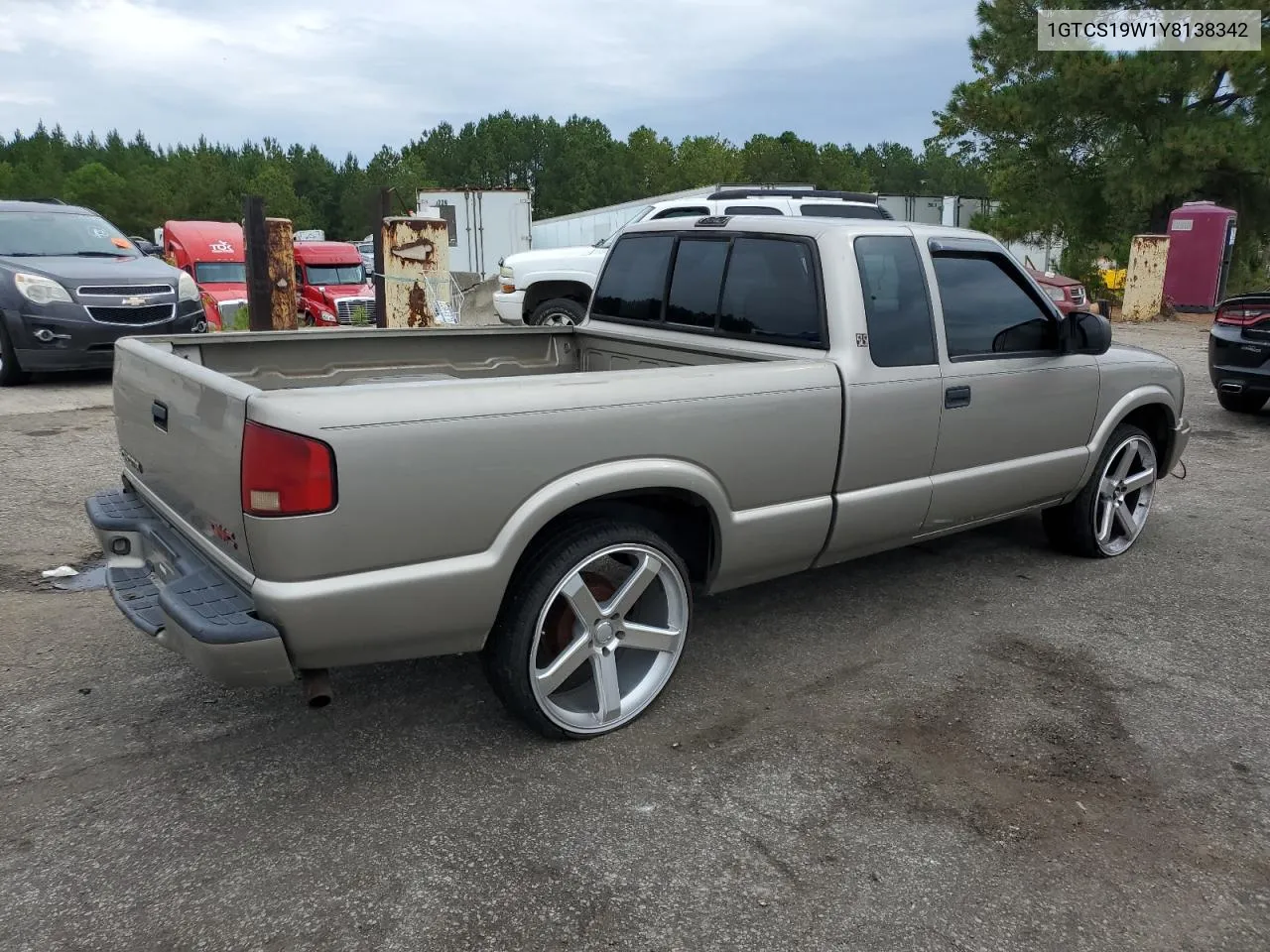 2000 GMC Sonoma VIN: 1GTCS19W1Y8138342 Lot: 71730574