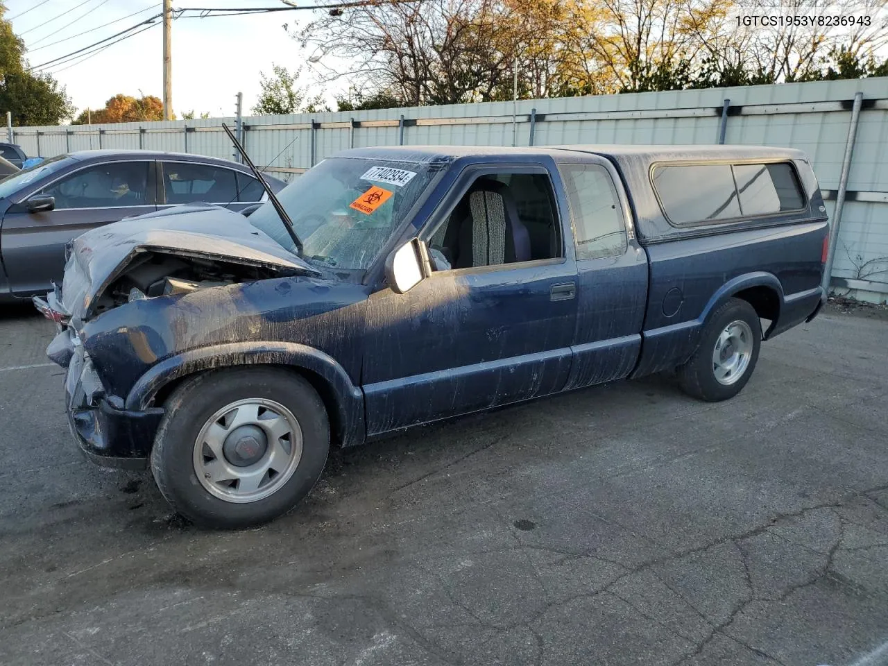 2000 GMC Sonoma VIN: 1GTCS1953Y8236943 Lot: 77402934