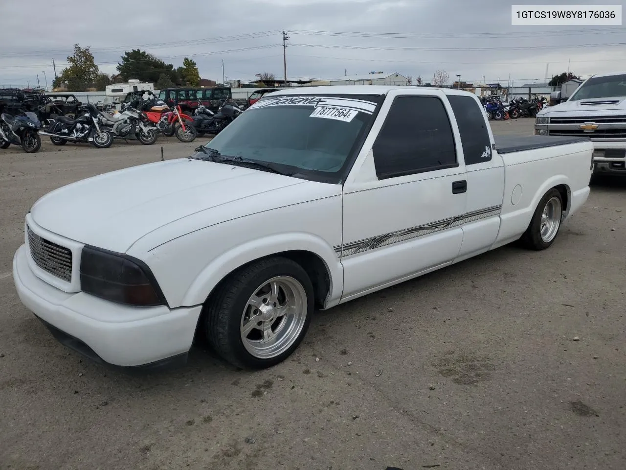 2000 GMC Sonoma VIN: 1GTCS19W8Y8176036 Lot: 78777564