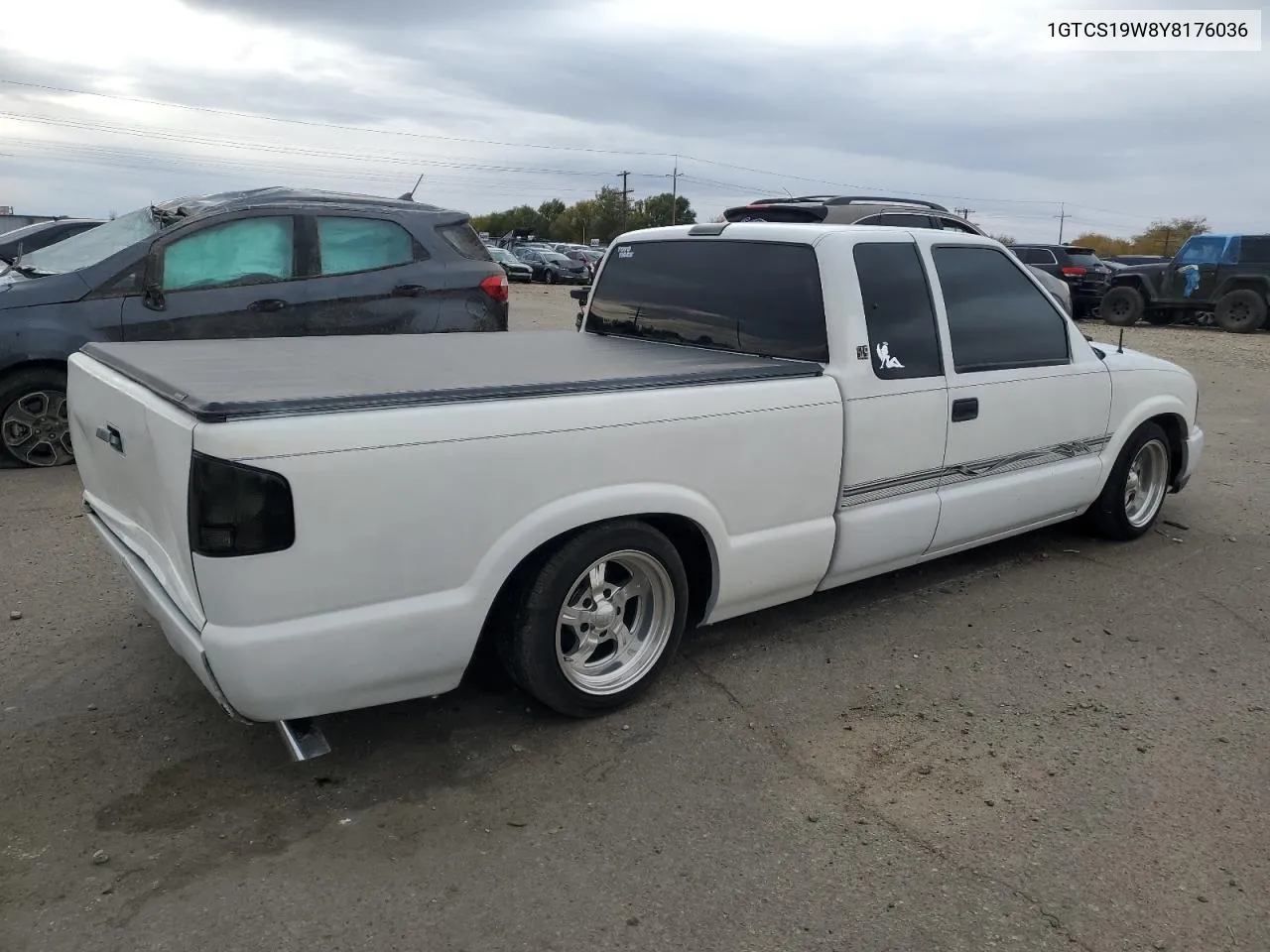 2000 GMC Sonoma VIN: 1GTCS19W8Y8176036 Lot: 78777564