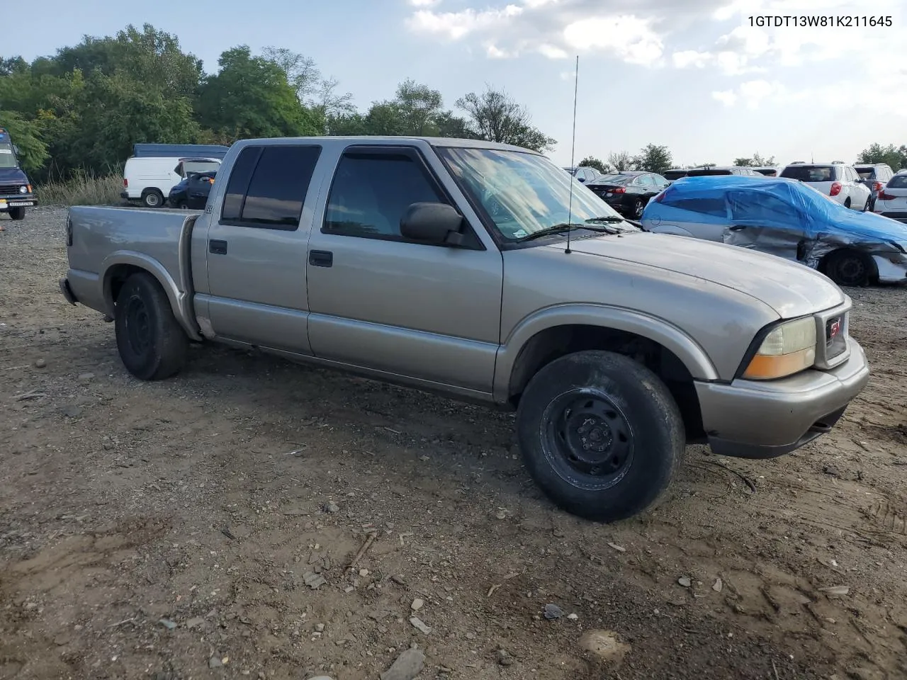 2001 GMC Sonoma VIN: 1GTDT13W81K211645 Lot: 68911514