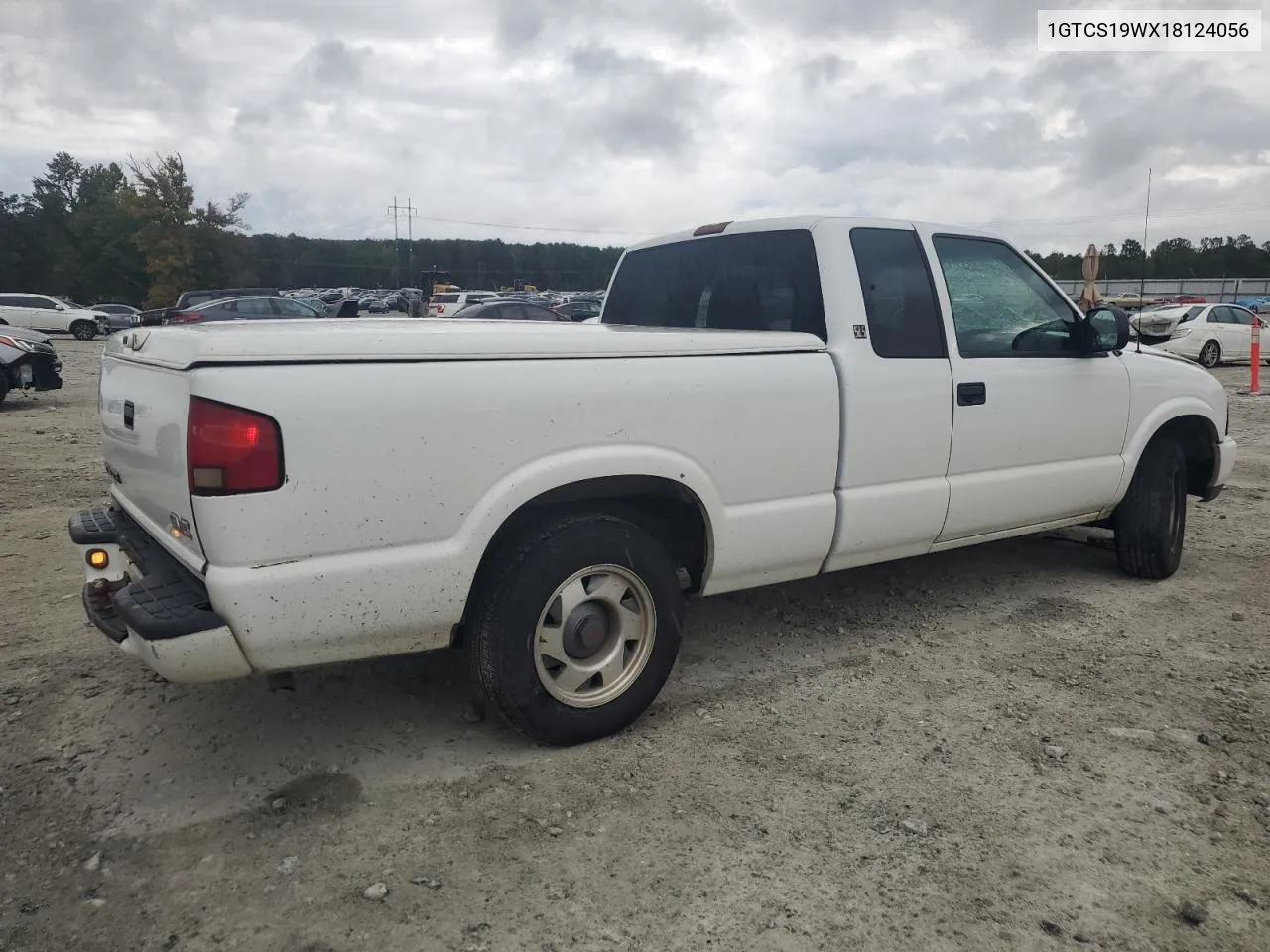 2001 GMC Sonoma VIN: 1GTCS19WX18124056 Lot: 73120484