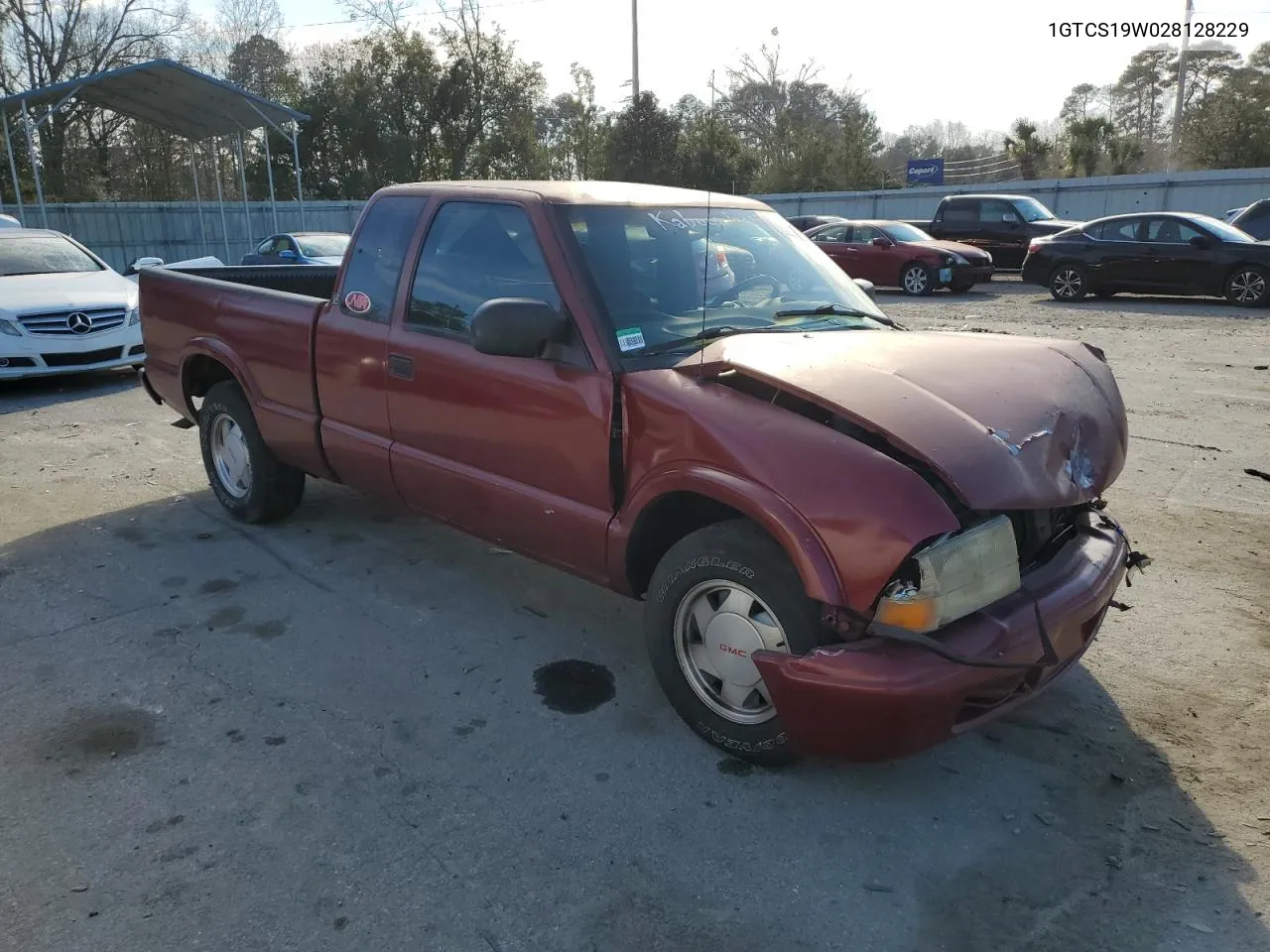 1GTCS19W028128229 2002 GMC Sonoma