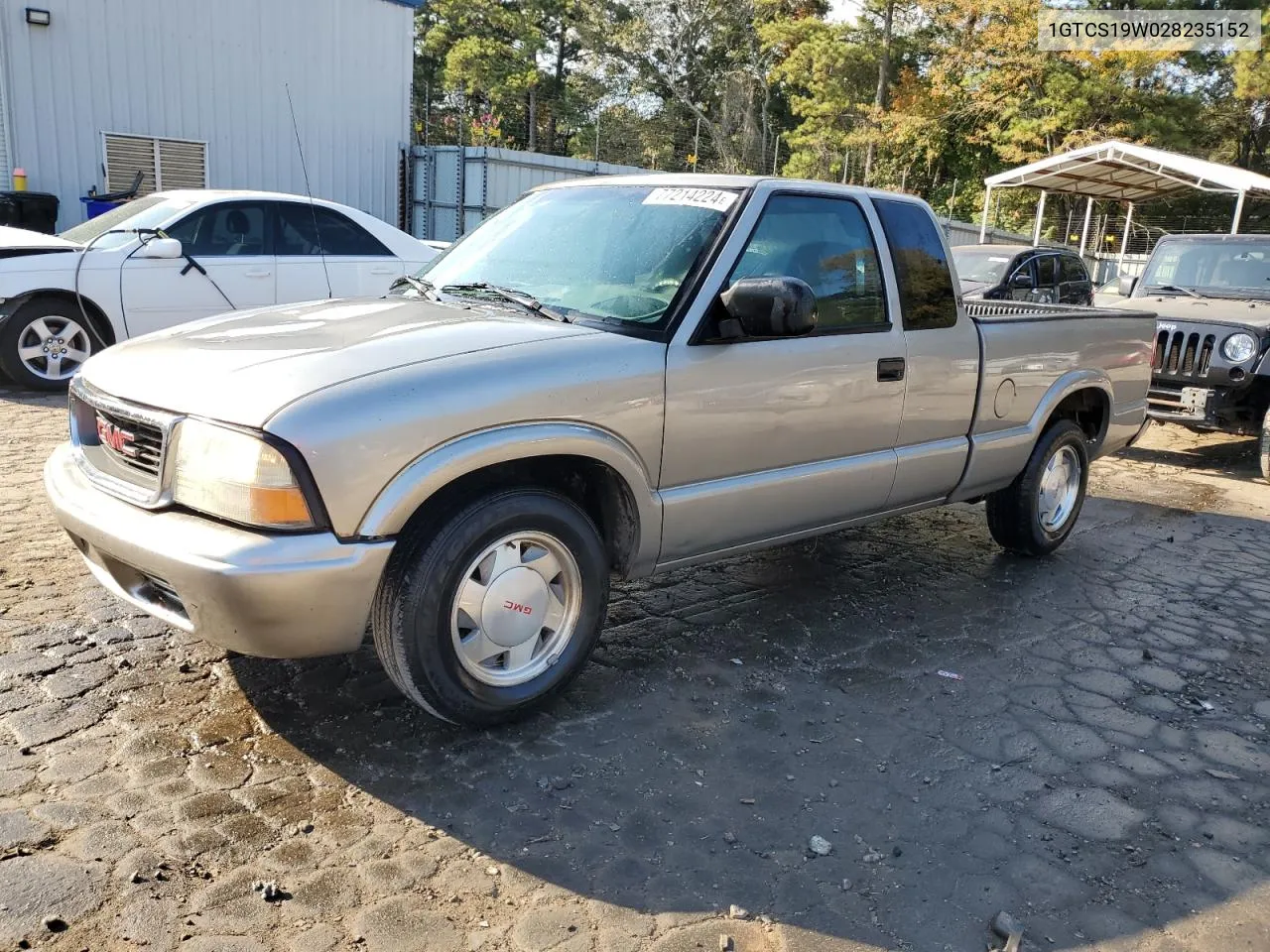 1GTCS19W028235152 2002 GMC Sonoma