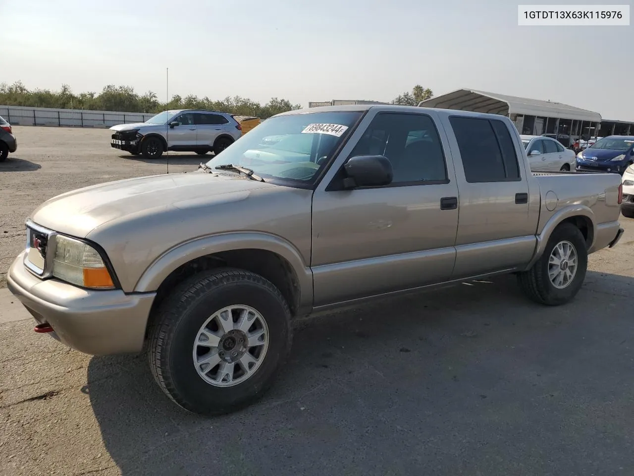 1GTDT13X63K115976 2003 GMC Sonoma