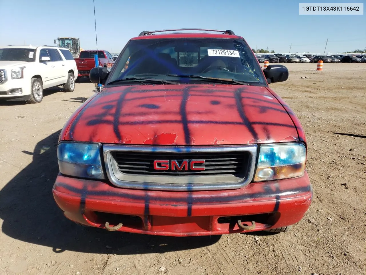 2003 GMC Sonoma VIN: 1GTDT13X43K116642 Lot: 73126134