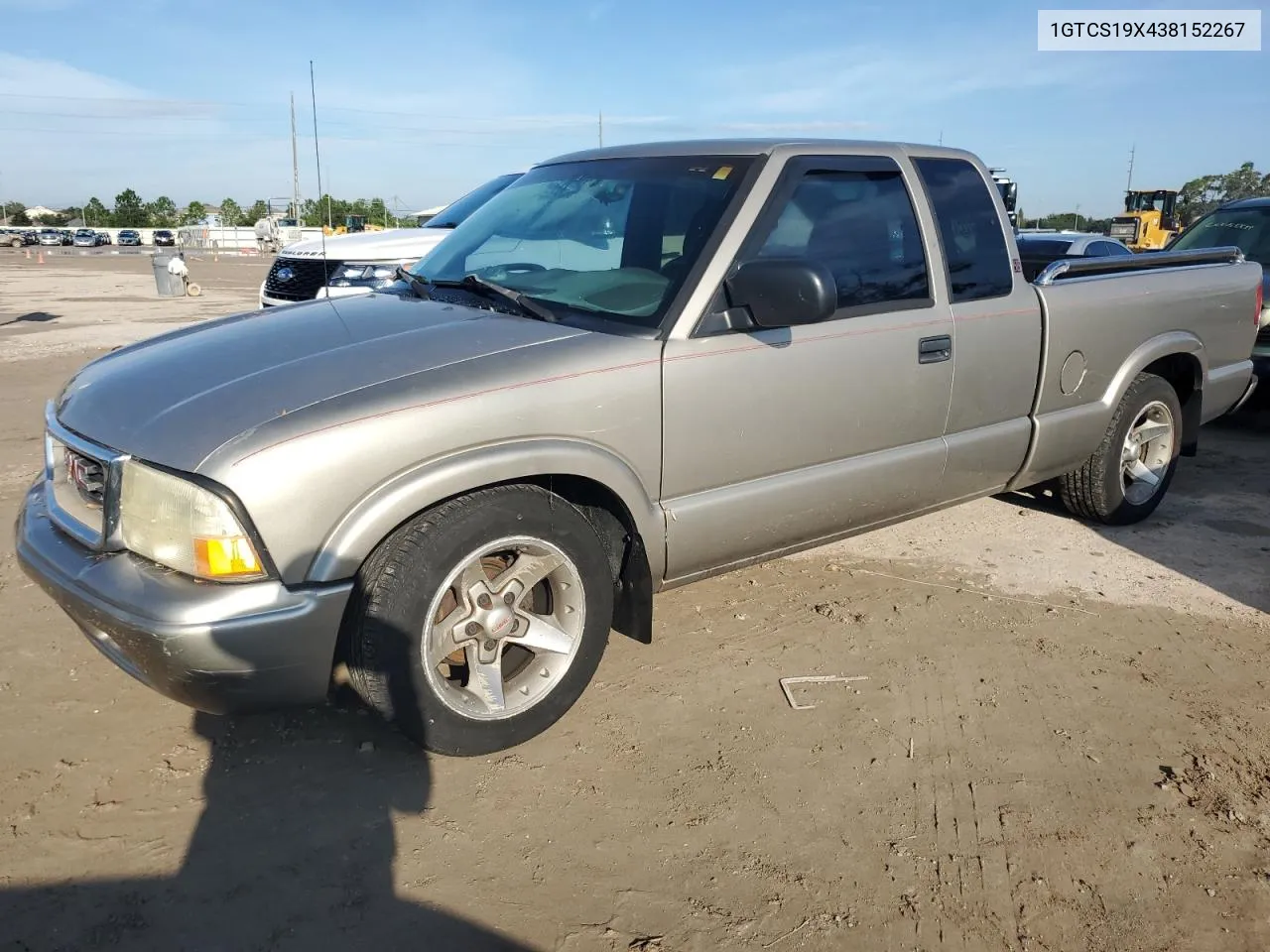 1GTCS19X438152267 2003 GMC Sonoma