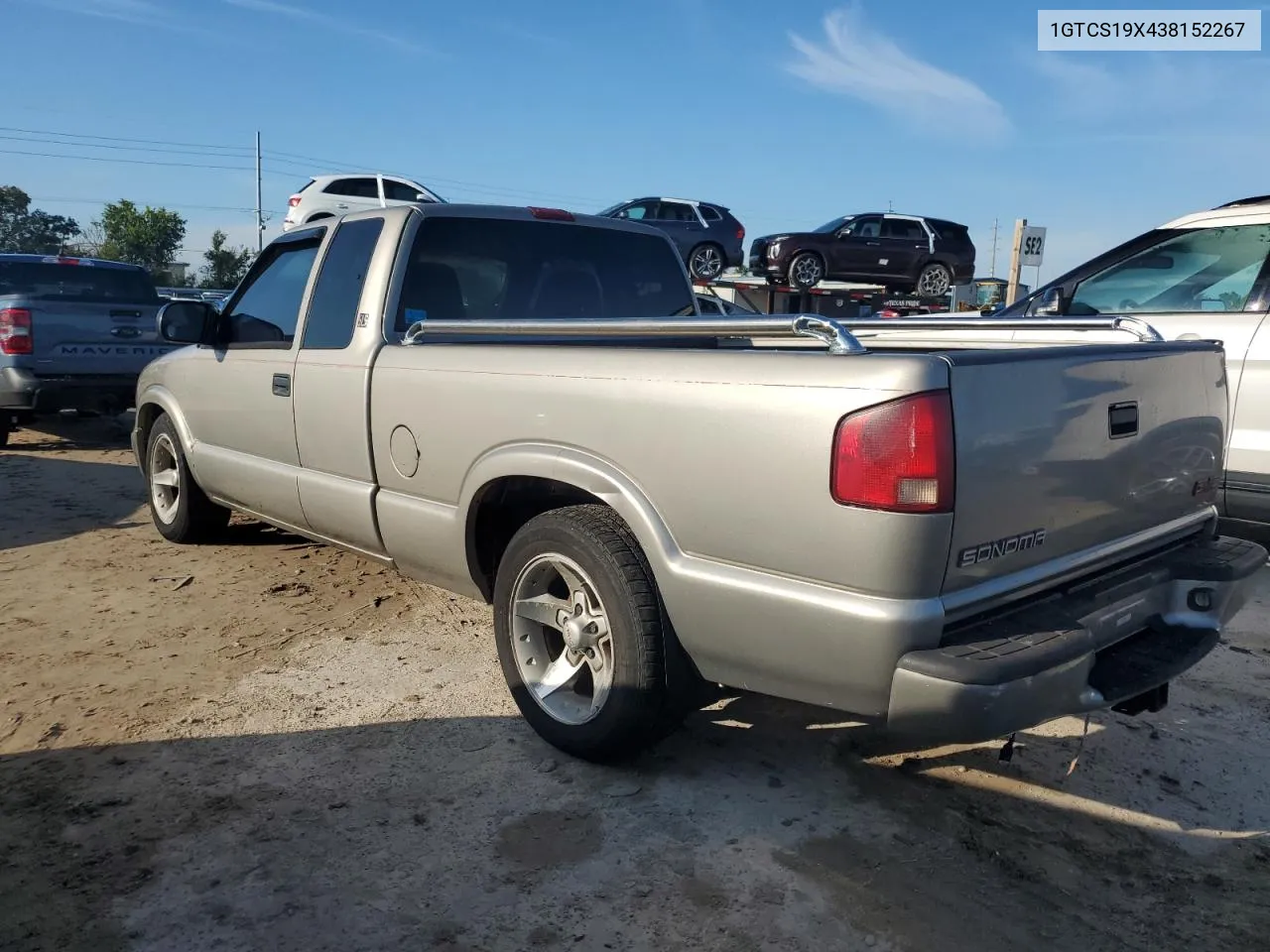 1GTCS19X438152267 2003 GMC Sonoma