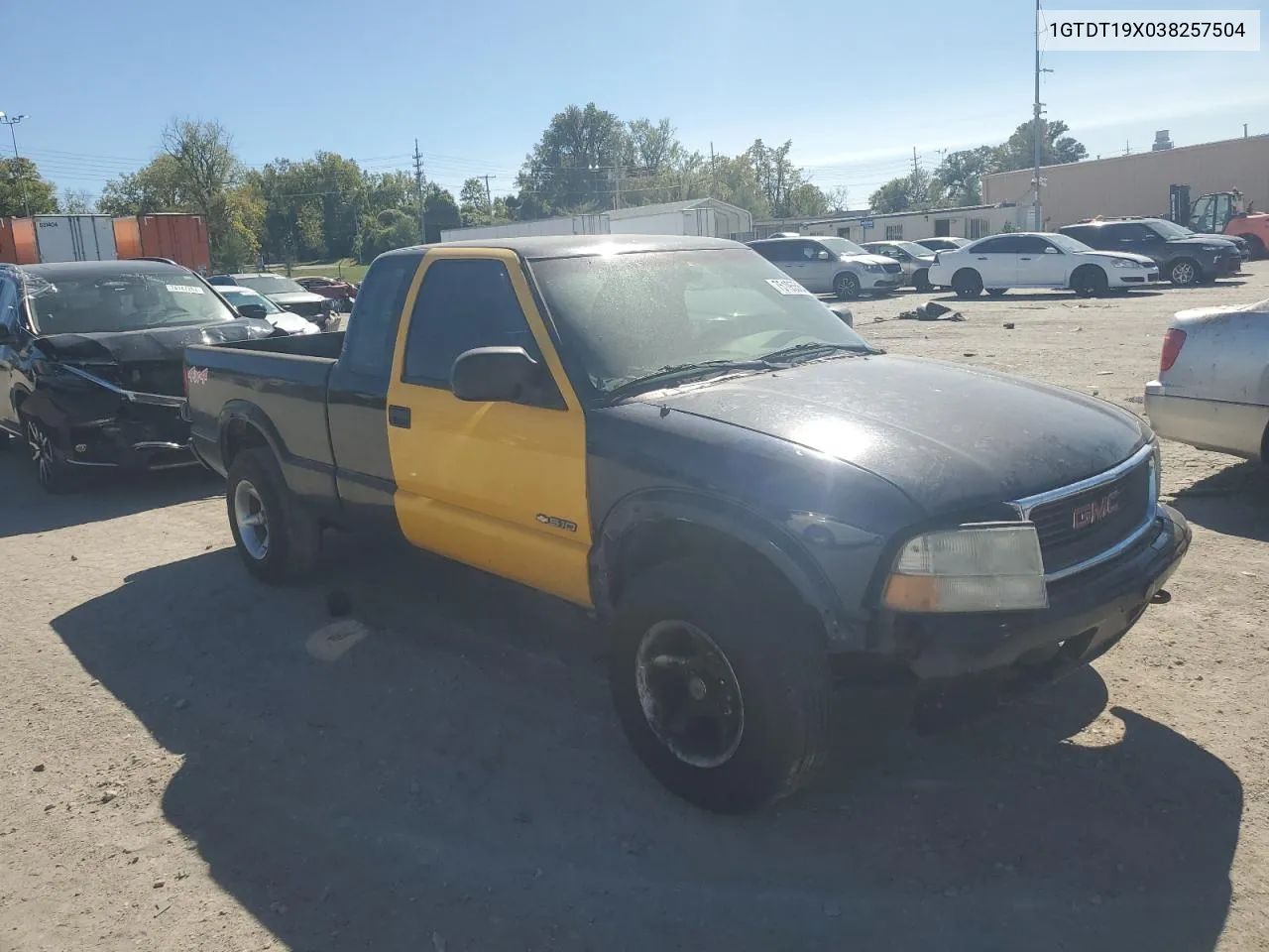 1GTDT19X038257504 2003 GMC Sonoma