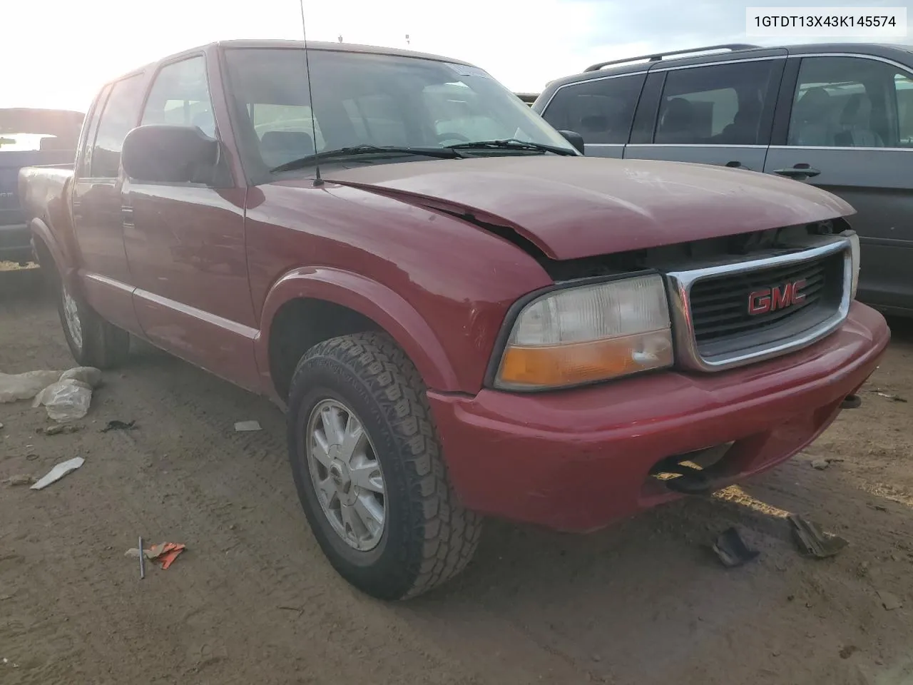 2003 GMC Sonoma VIN: 1GTDT13X43K145574 Lot: 76300044