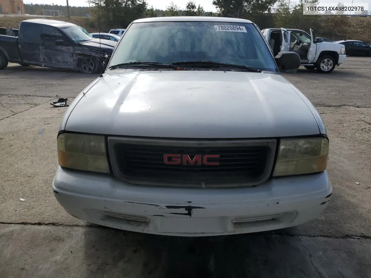 2003 GMC Sonoma VIN: 1GTCS14X438202978 Lot: 78020894