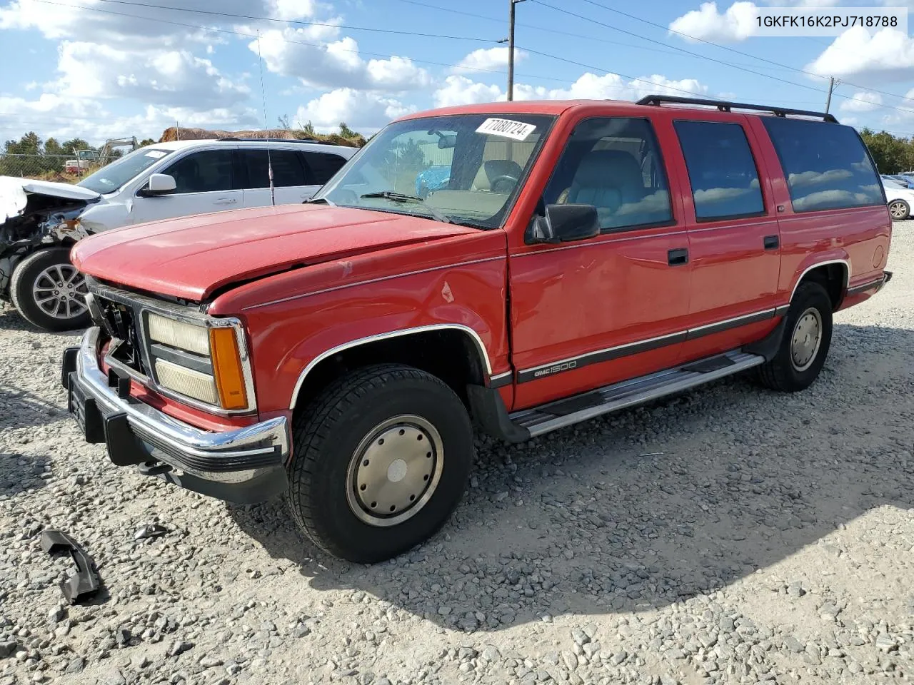 1993 GMC Suburban K1500 VIN: 1GKFK16K2PJ718788 Lot: 77080724