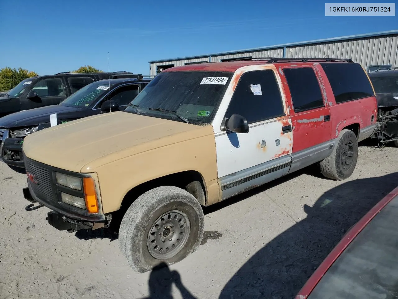 1994 GMC Suburban K1500 VIN: 1GKFK16K0RJ751324 Lot: 77827404