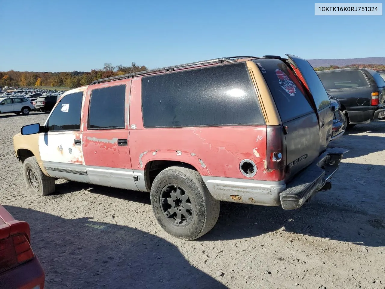 1994 GMC Suburban K1500 VIN: 1GKFK16K0RJ751324 Lot: 77827404