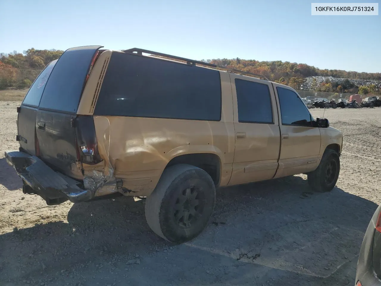 1994 GMC Suburban K1500 VIN: 1GKFK16K0RJ751324 Lot: 77827404