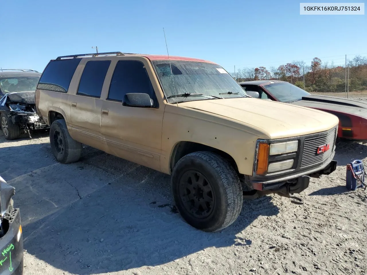 1994 GMC Suburban K1500 VIN: 1GKFK16K0RJ751324 Lot: 77827404