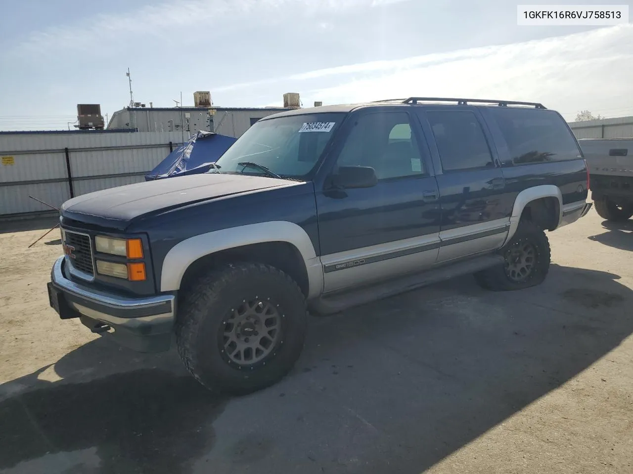 1997 GMC Suburban K1500 VIN: 1GKFK16R6VJ758513 Lot: 75034574