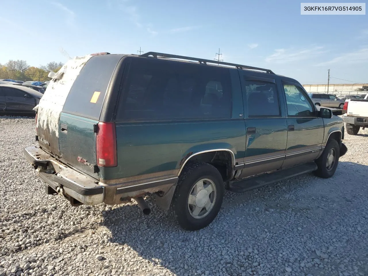 1997 GMC Suburban K1500 VIN: 3GKFK16R7VG514905 Lot: 77410934