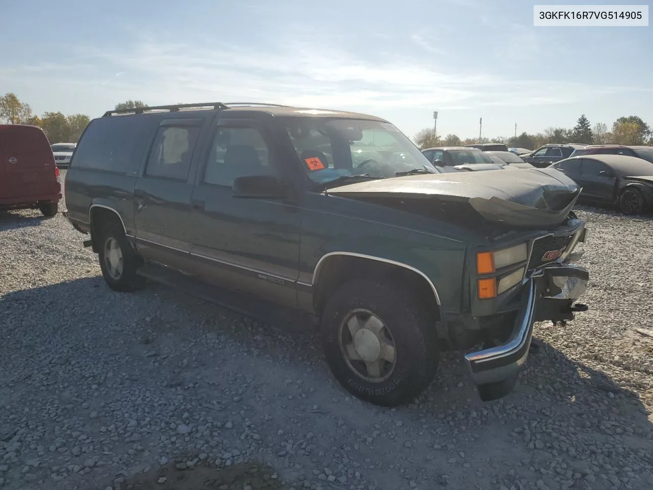 1997 GMC Suburban K1500 VIN: 3GKFK16R7VG514905 Lot: 77410934