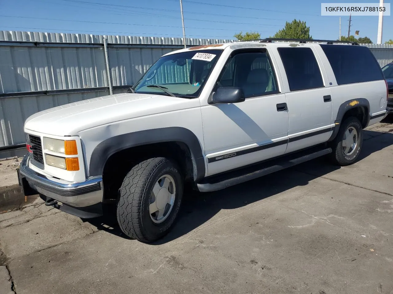 1999 GMC Suburban K1500 VIN: 1GKFK16R5XJ788153 Lot: 74107834