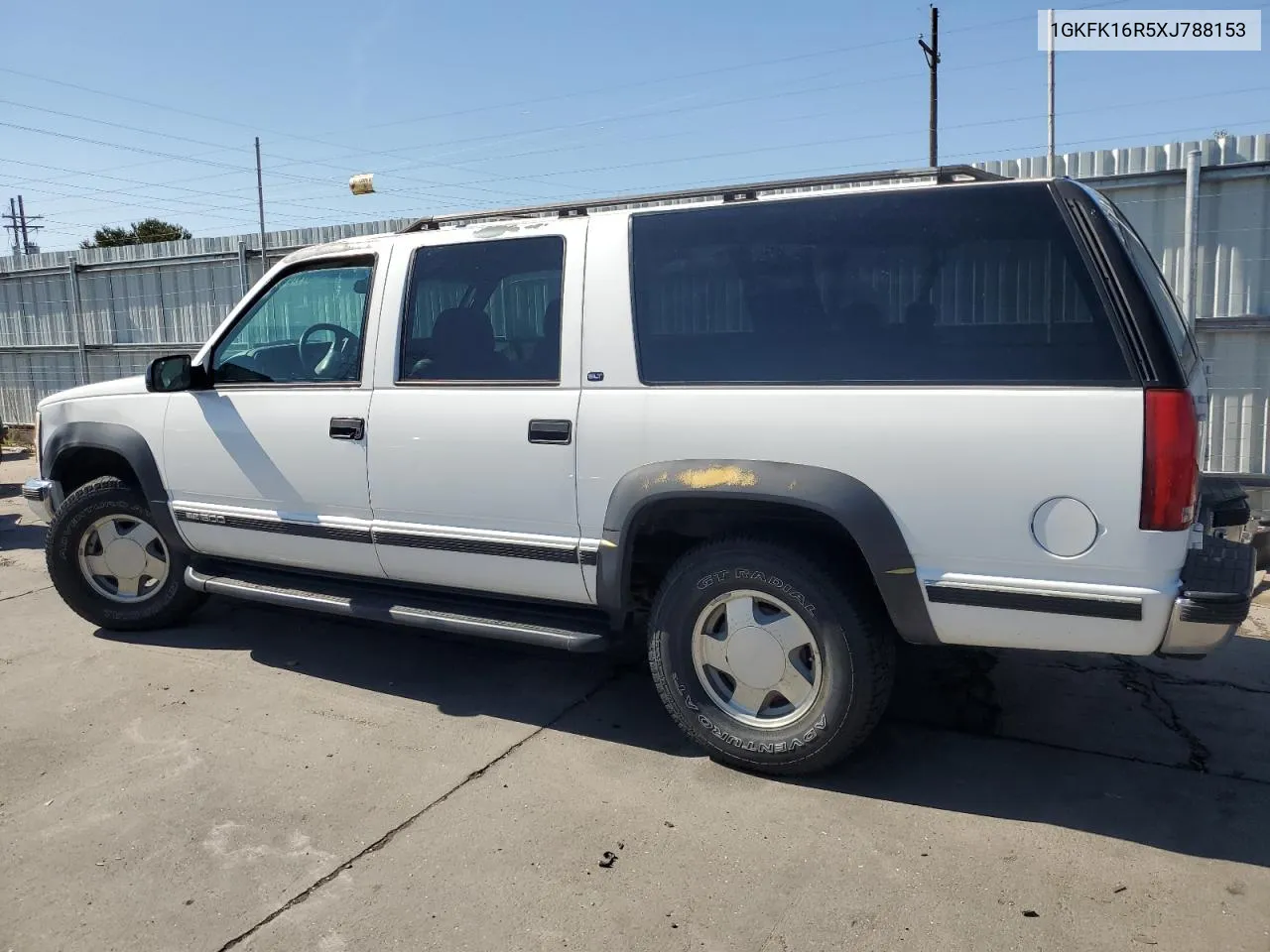 1999 GMC Suburban K1500 VIN: 1GKFK16R5XJ788153 Lot: 74107834