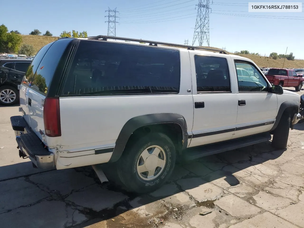 1999 GMC Suburban K1500 VIN: 1GKFK16R5XJ788153 Lot: 74107834