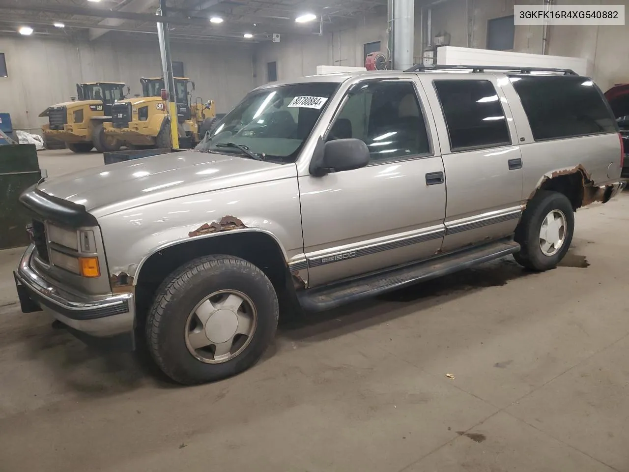 1999 GMC Suburban K1500 VIN: 3GKFK16R4XG540882 Lot: 80780884