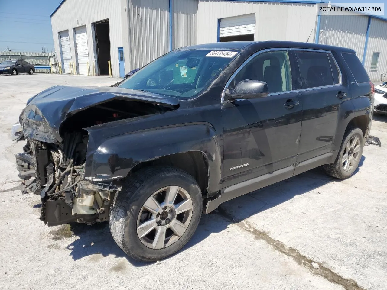 2010 GMC Terrain Sle VIN: 2CTALBEWXA6314806 Lot: 58476454