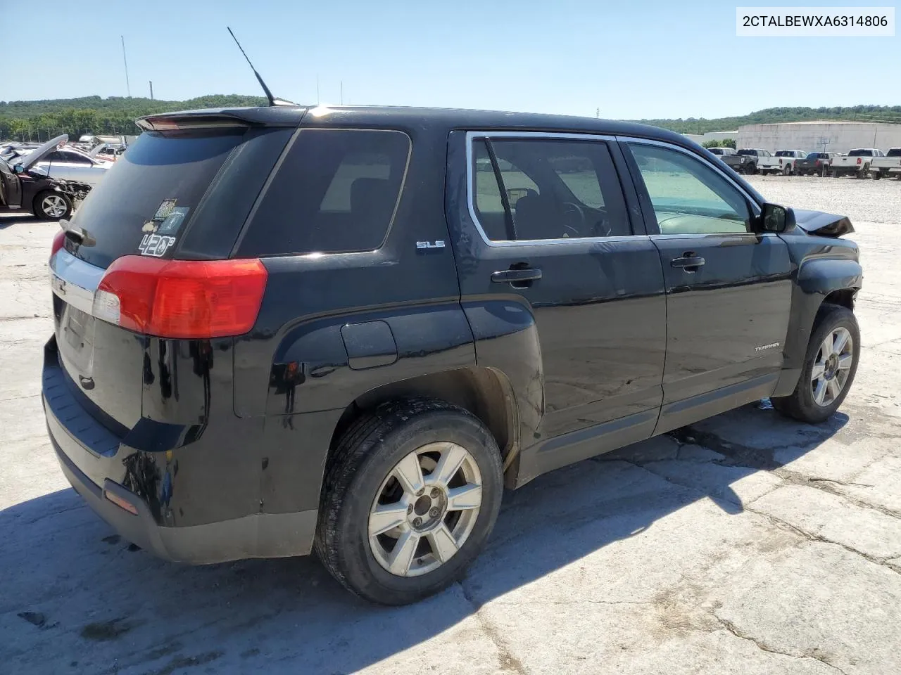 2010 GMC Terrain Sle VIN: 2CTALBEWXA6314806 Lot: 58476454