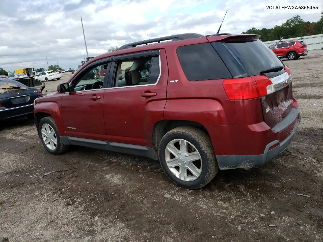 2010 GMC Terrain Slt VIN: 2CTALFEWXA6365455 Lot: 71296554