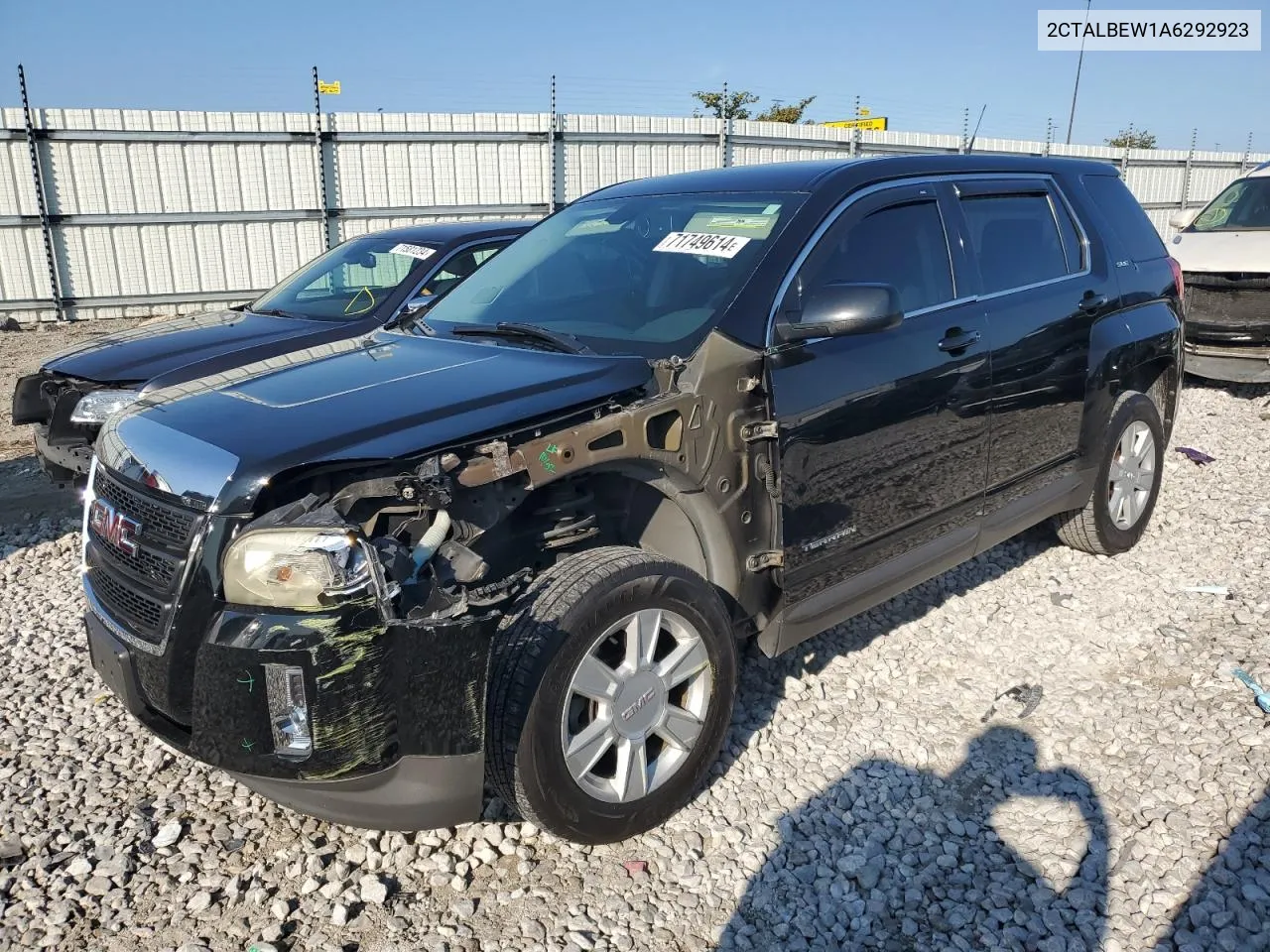 2CTALBEW1A6292923 2010 GMC Terrain Sle