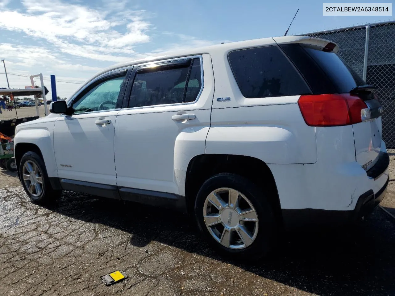 2010 GMC Terrain Sle VIN: 2CTALBEW2A6348514 Lot: 72050634