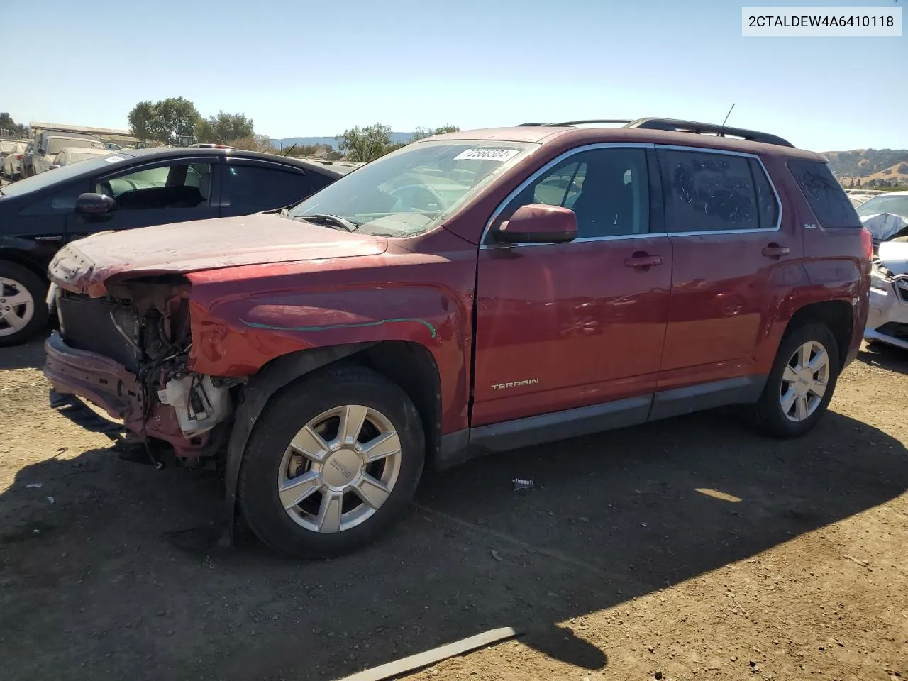 2010 GMC Terrain Sle VIN: 2CTALDEW4A6410118 Lot: 72566504