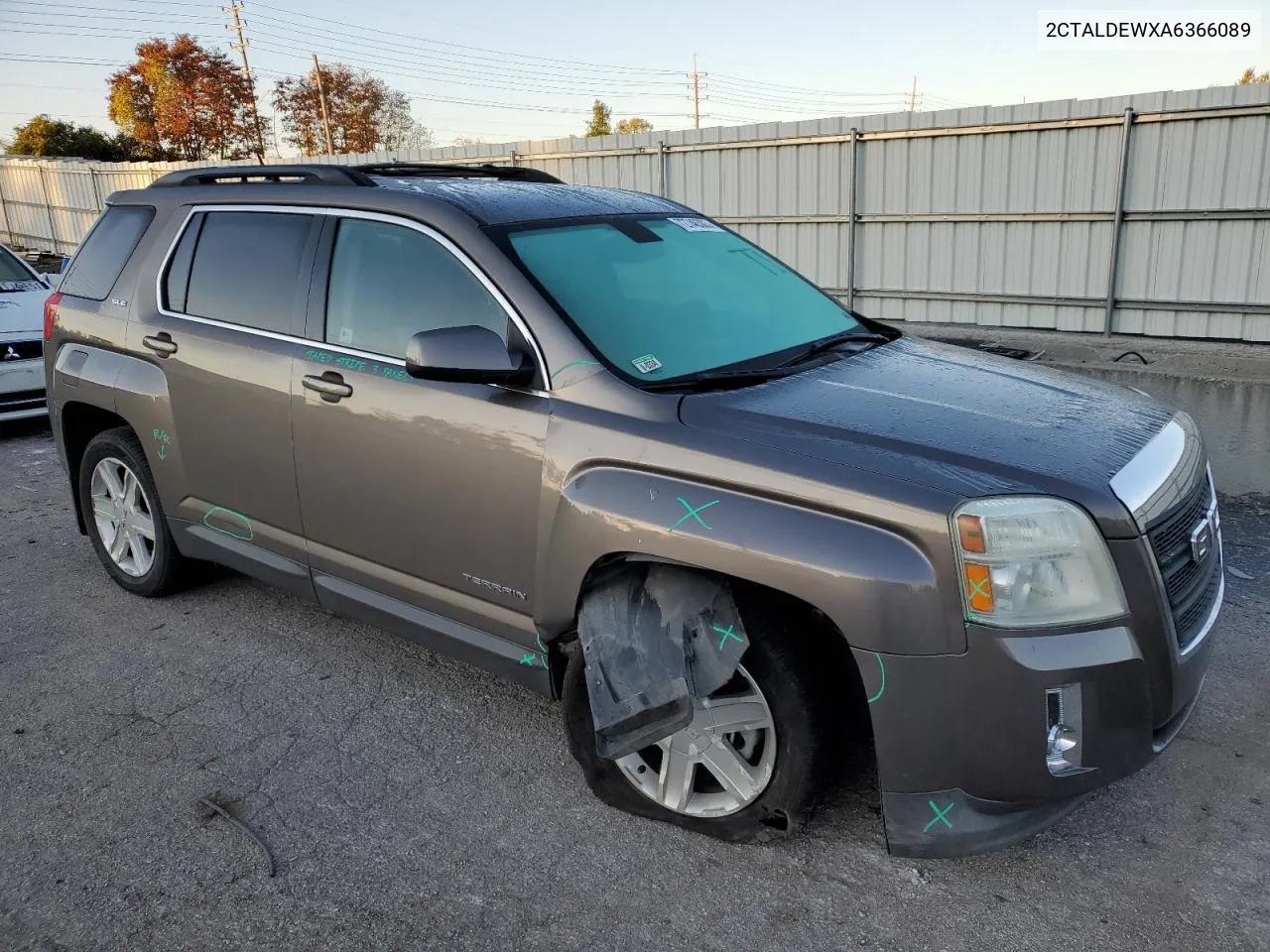 2010 GMC Terrain Sle VIN: 2CTALDEWXA6366089 Lot: 72746303