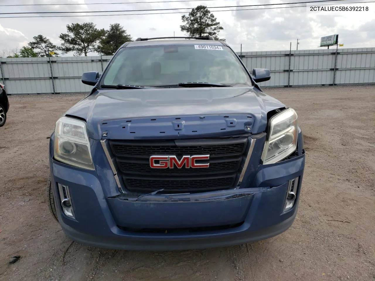 2011 GMC Terrain Slt VIN: 2CTALUEC5B6392218 Lot: 49011034