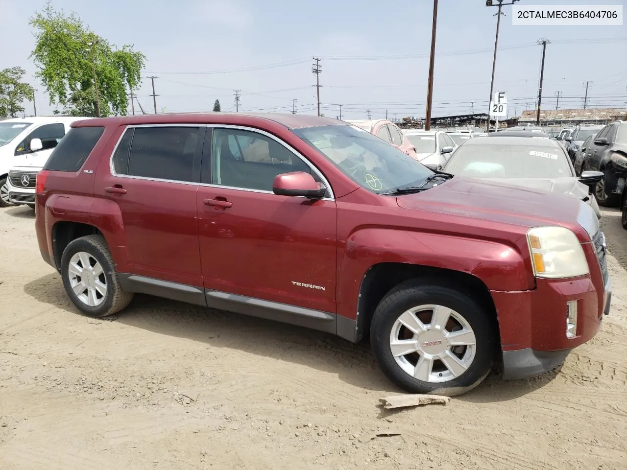 2011 GMC Terrain Sle VIN: 2CTALMEC3B6404706 Lot: 57500854