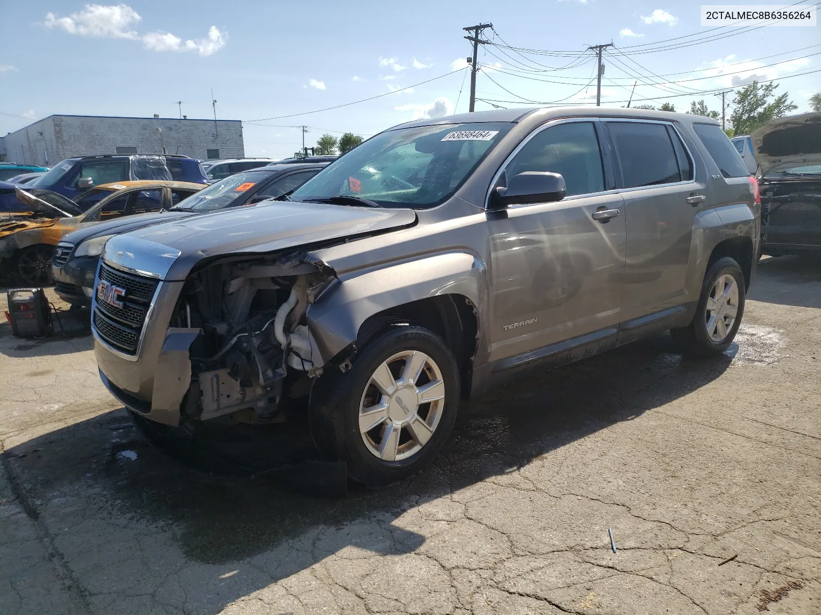 2011 GMC Terrain Sle VIN: 2CTALMEC8B6356264 Lot: 63698464