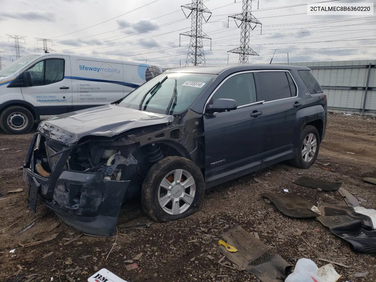 2CTALMEC8B6360220 2011 GMC Terrain Sle