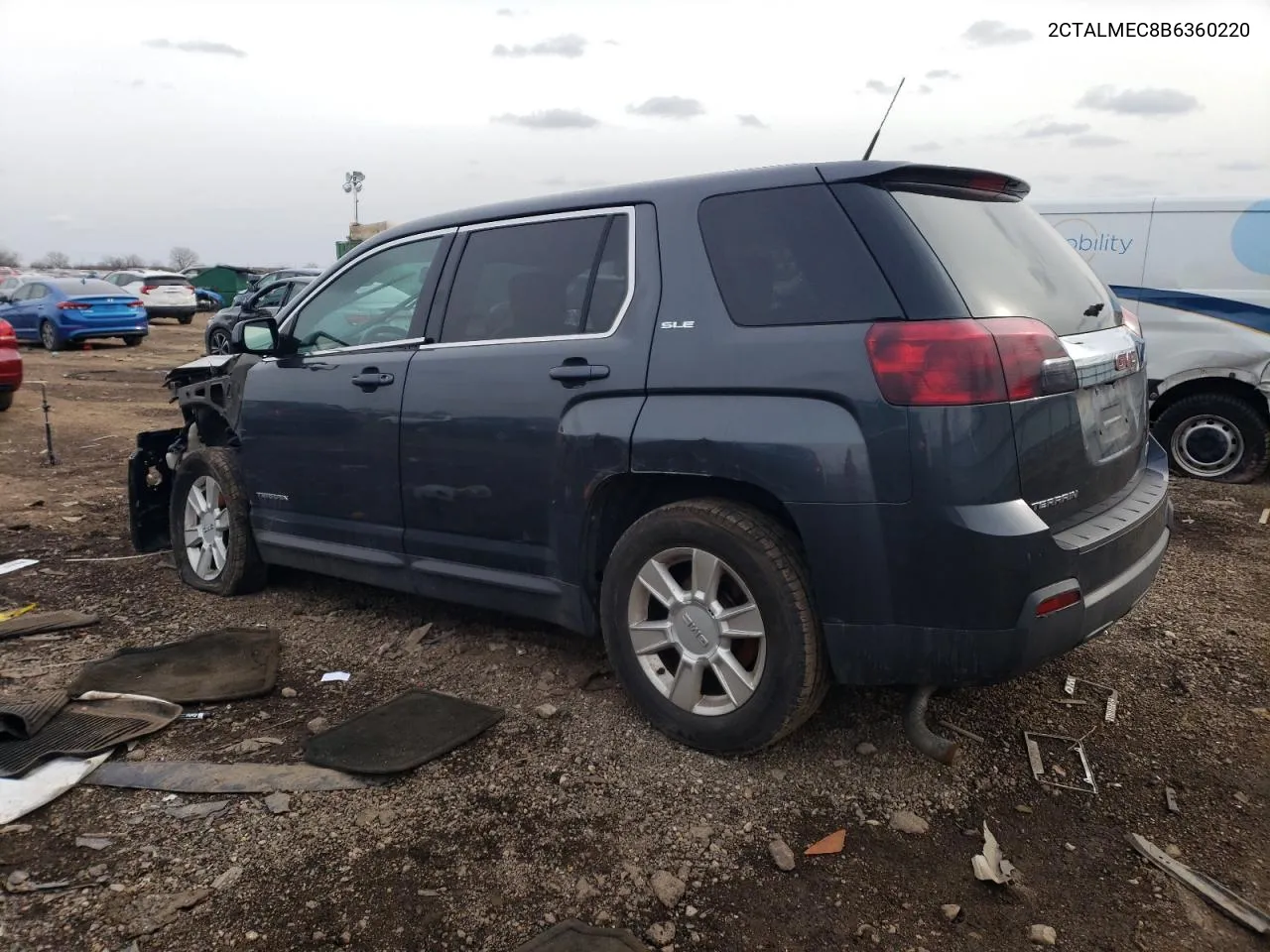 2011 GMC Terrain Sle VIN: 2CTALMEC8B6360220 Lot: 66849664