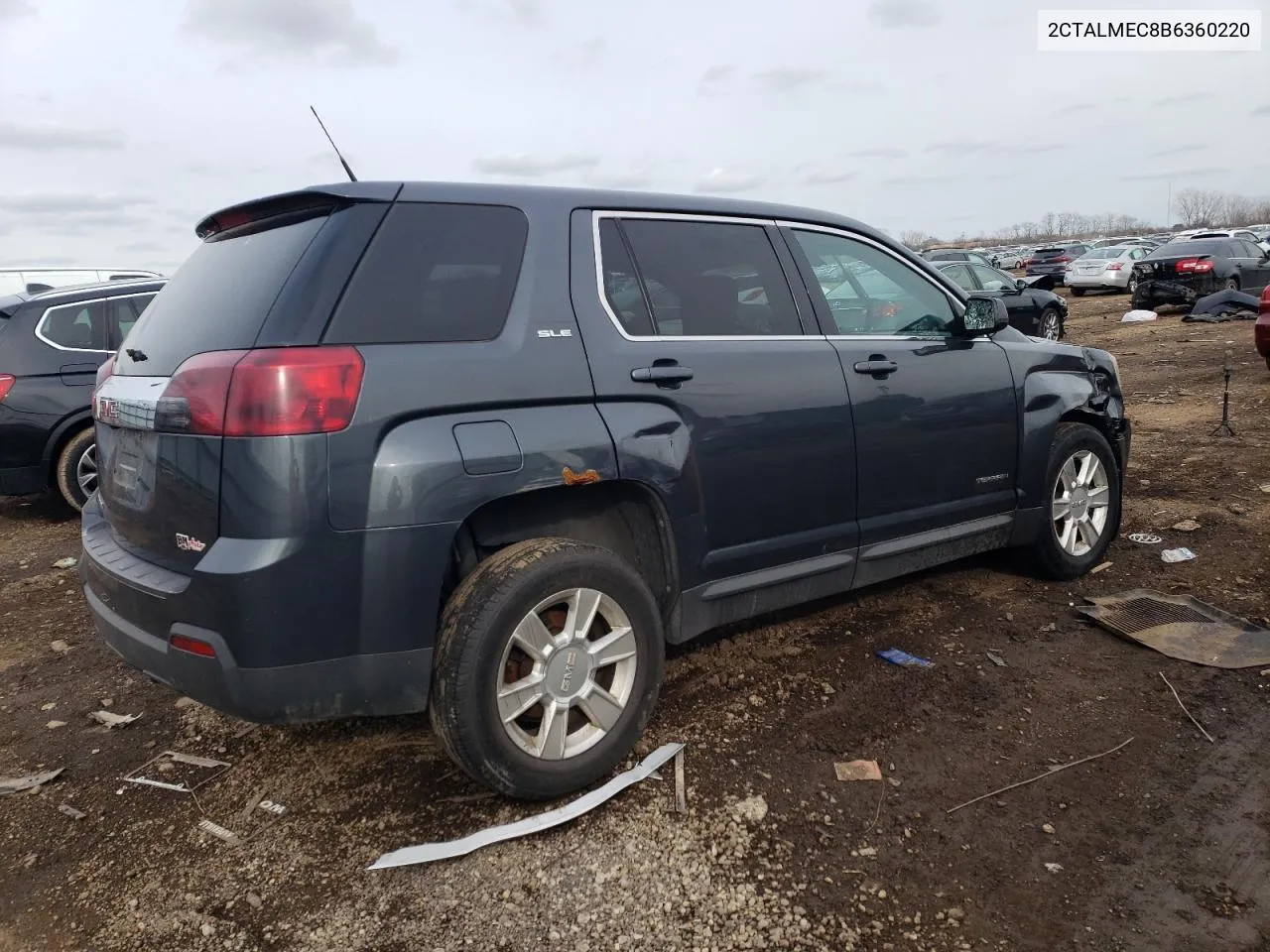 2011 GMC Terrain Sle VIN: 2CTALMEC8B6360220 Lot: 66849664