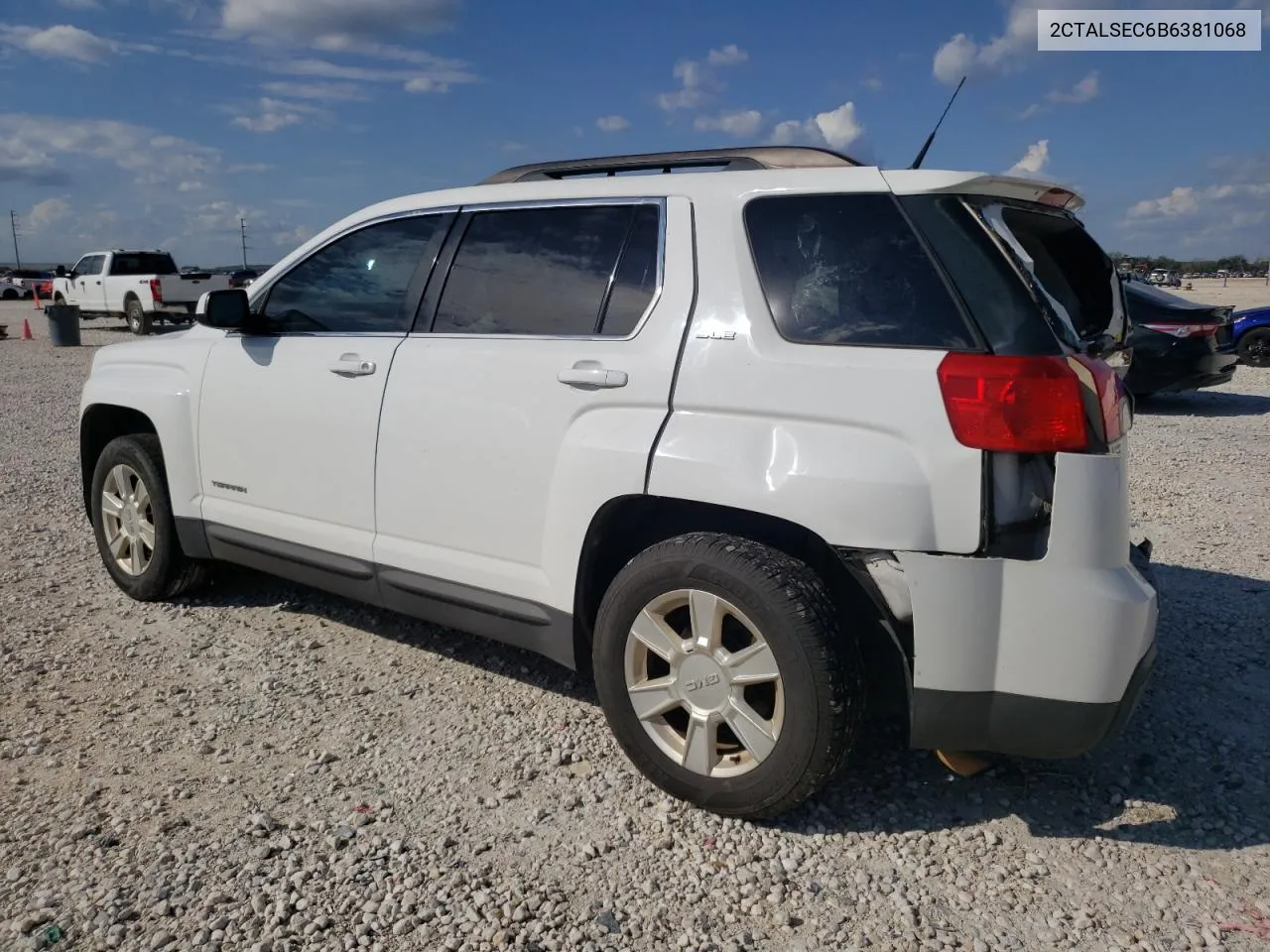 2011 GMC Terrain Sle VIN: 2CTALSEC6B6381068 Lot: 70328314