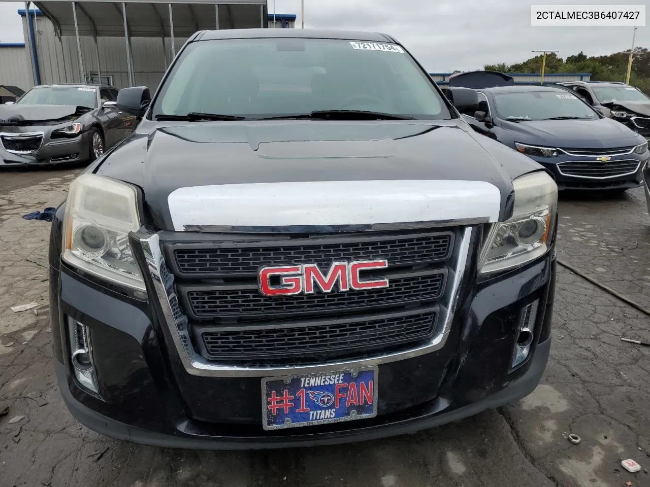 2011 GMC Terrain Sle VIN: 2CTALMEC3B6407427 Lot: 72171754