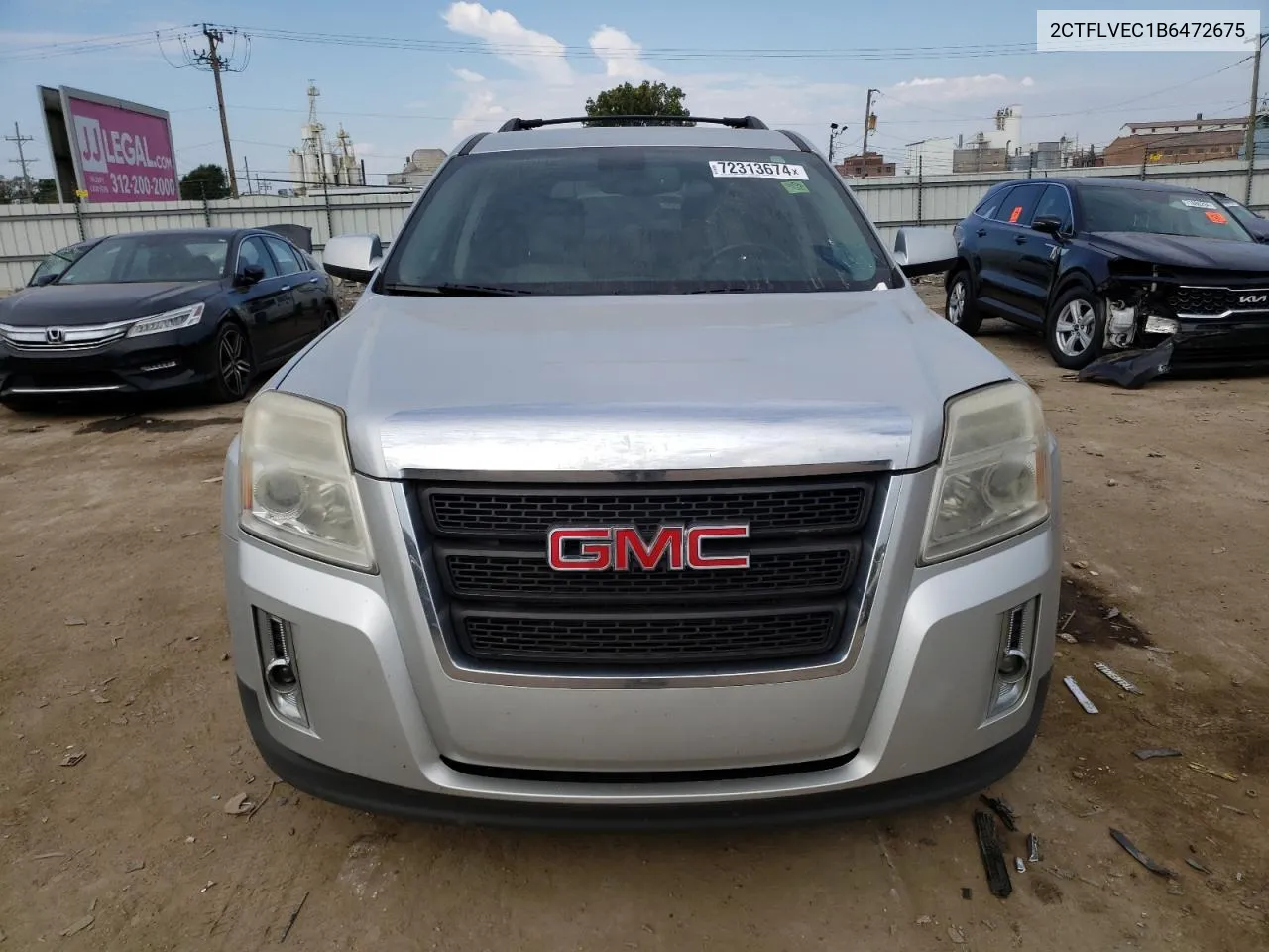 2011 GMC Terrain Slt VIN: 2CTFLVEC1B6472675 Lot: 72313674